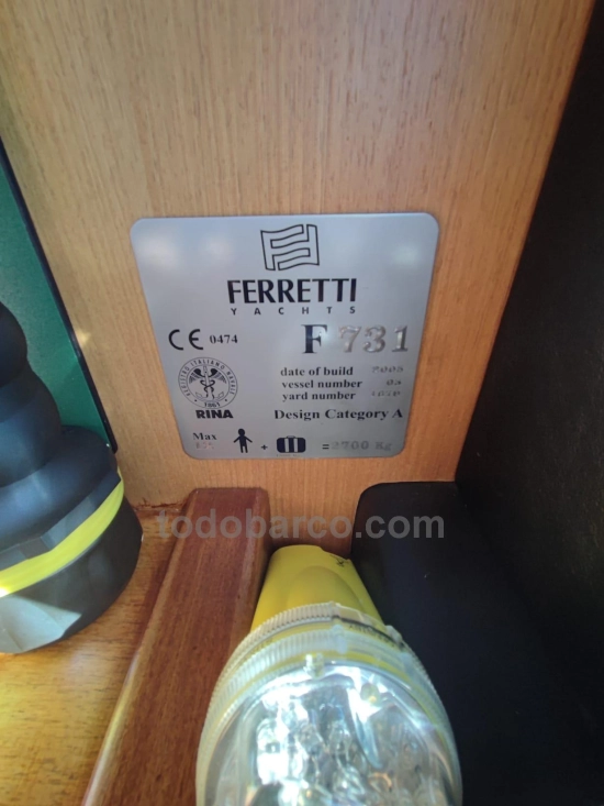 Ferretti 731 preowned for sale