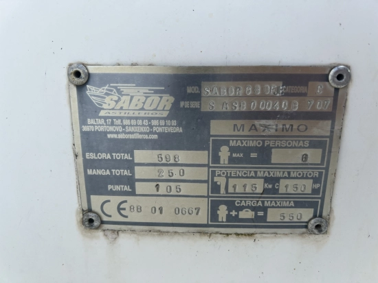Sabor 680 EJE preowned for sale