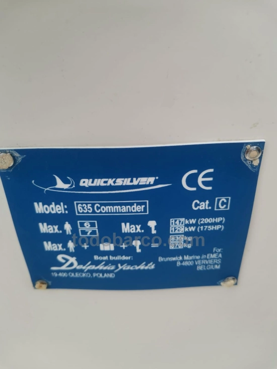 Quicksilver Open 635 de segunda mano en venta