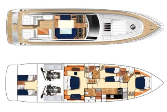 Princess V70 usado à venda