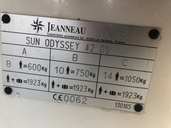 Jeanneau Sun Odyssey 42 Ds usata in vendita