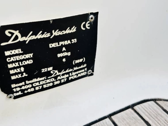 Delphia 33 preowned for sale
