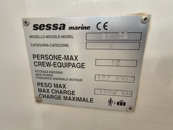 Sessa Marine OYSTER 38 de segunda mano en venta