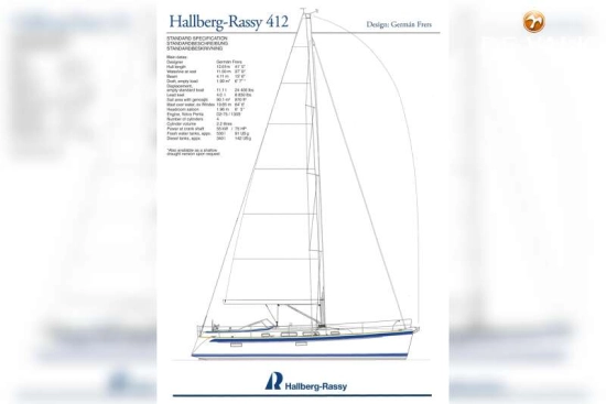 Hallberg Rassy 412 de segunda mano en venta