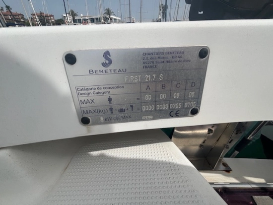 Beneteau firts 21,7S de segunda mano en venta