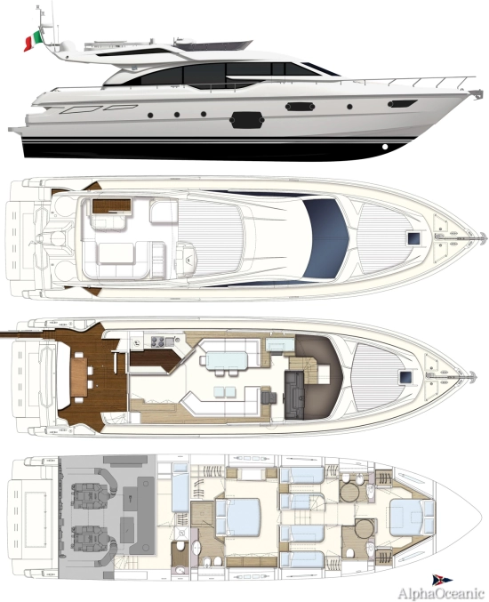 Ferretti 690 usado à venda