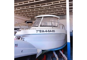 Quicksilver 650 Fish con motor Tohatsu 100cv (nuevo) usado à venda