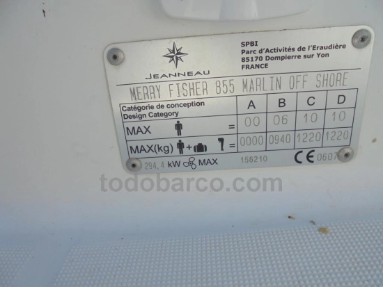 Jeanneau Merry Fisher 855 Marlin de segunda mano en venta