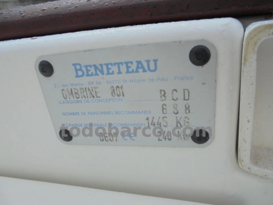 Beneteau OMBRINE 801 de segunda mano en venta