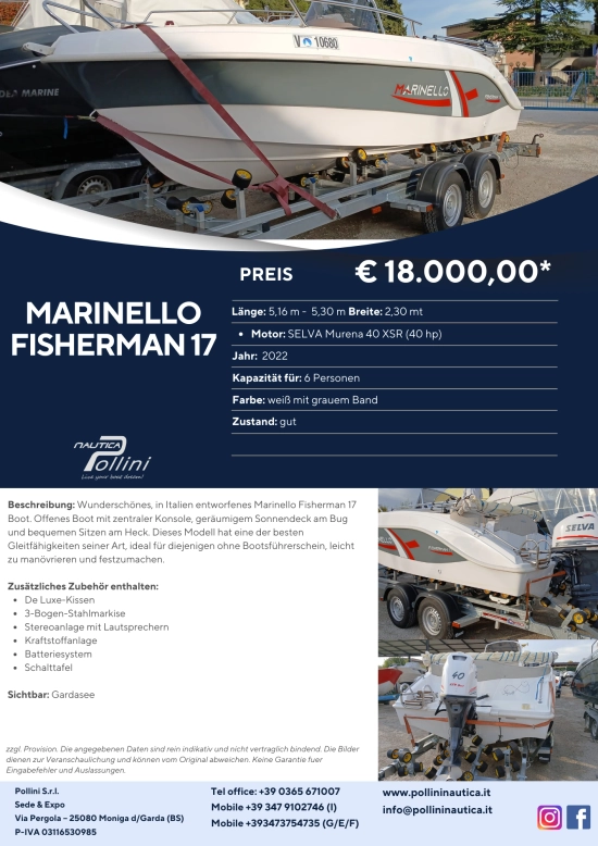 Marinello Fisherman 17 de segunda mano en venta