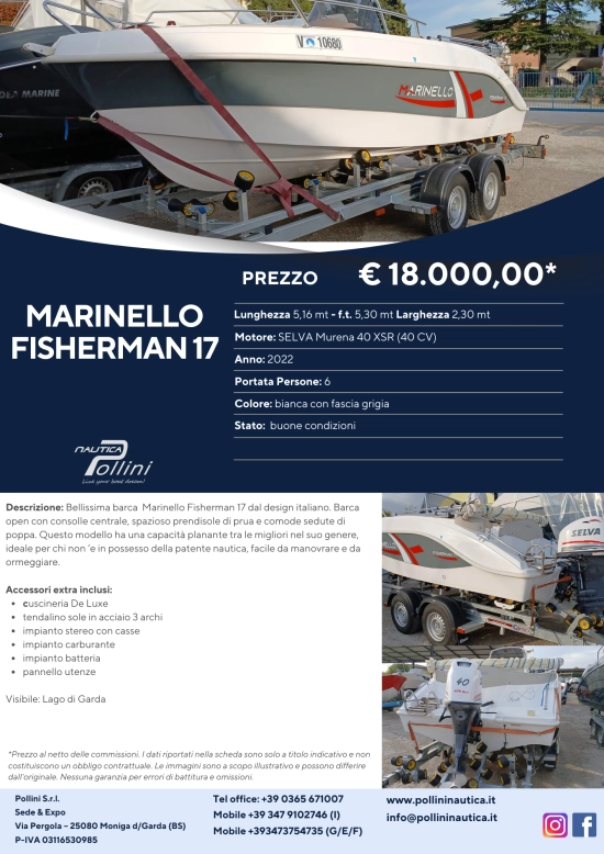 Marinello Fisherman 17 de segunda mano en venta