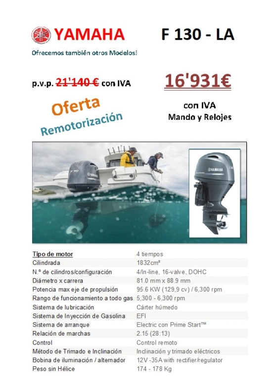 Yamaha F 130 LA novos à venda