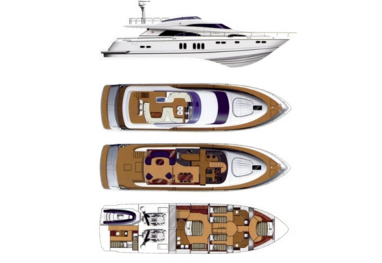 Fairline Squadron 74 Custom usata in vendita