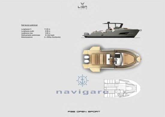 Lion Yachts F36 SPORT Open nuevo en venta