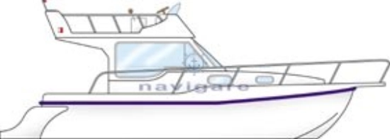 Ala Blu Proteo 28 flying bridge usata in vendita