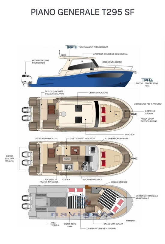 Tuccoli Marine T295 SF MONTECRISTO ( pronta consegna ) usata in vendita