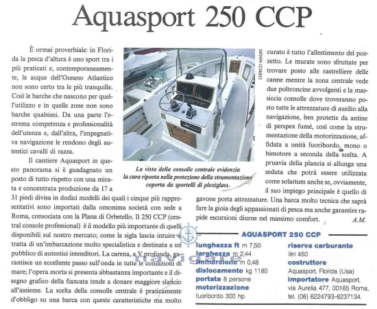 Aquasport 250 CCP de segunda mano en venta