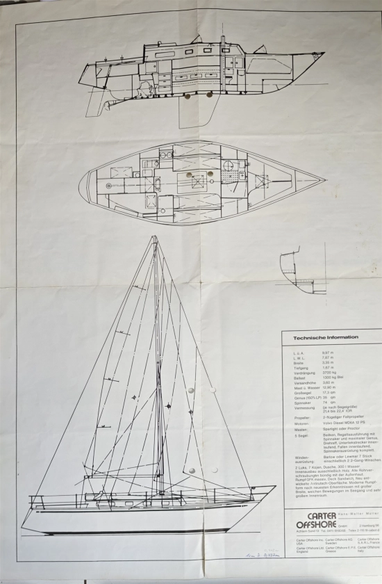 Olympia Yachts Carter 33 usata in vendita