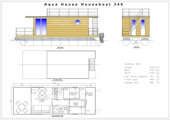 Aqua House Hausboot Harmonia 310 nuova in vendita