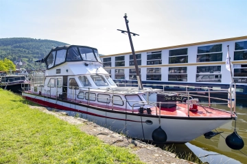 Werft Haßmersheim 15 m Stahlmotoryacht usata in vendita