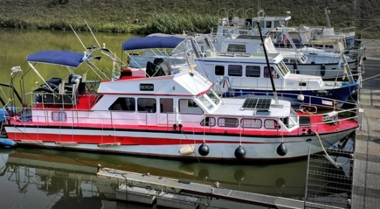 Werft Haßmersheim 15 m Stahlmotoryacht usado à venda