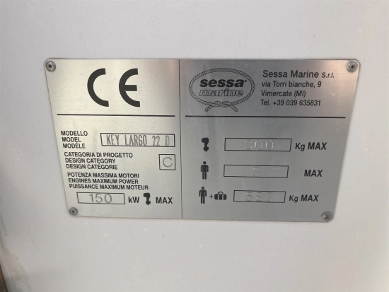 Sessa Marine Key Largo 22 de segunda mano en venta