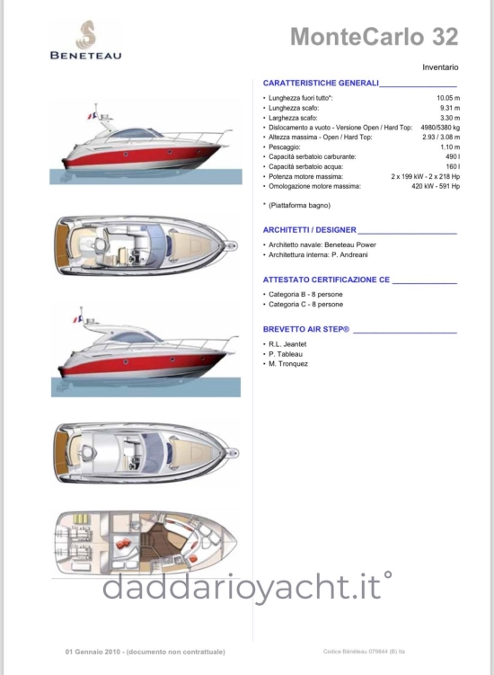 Beneteau Monte Carlo 32 usata in vendita