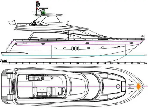 Elegance Yacht 68 Fly de segunda mano en venta