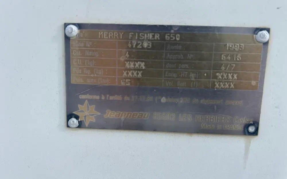 Jeanneau Merry Fisher 650 de segunda mano en venta