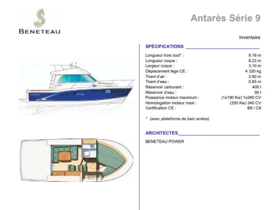 Beneteau Antares SERIE 9 usata in vendita
