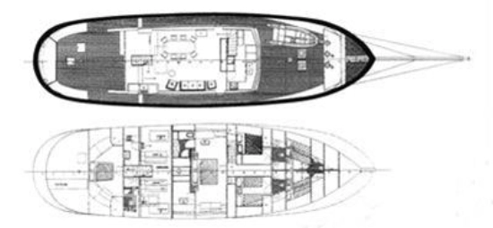 Custom motor sailer 35 m usado à venda