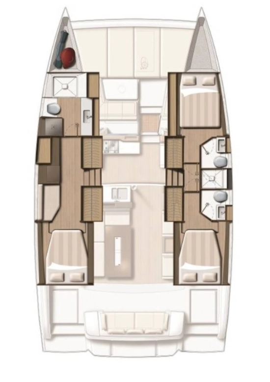 Bali Catamarans 4.2 Space Open de segunda mano en venta