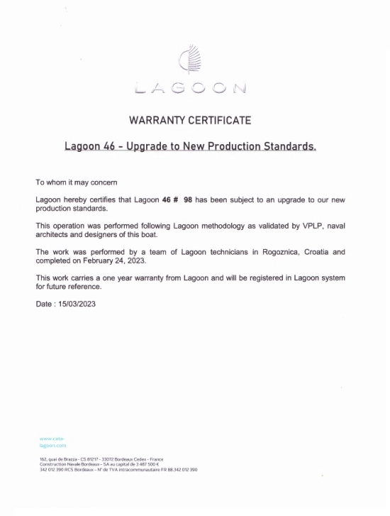 Lagoon 46 usado à venda