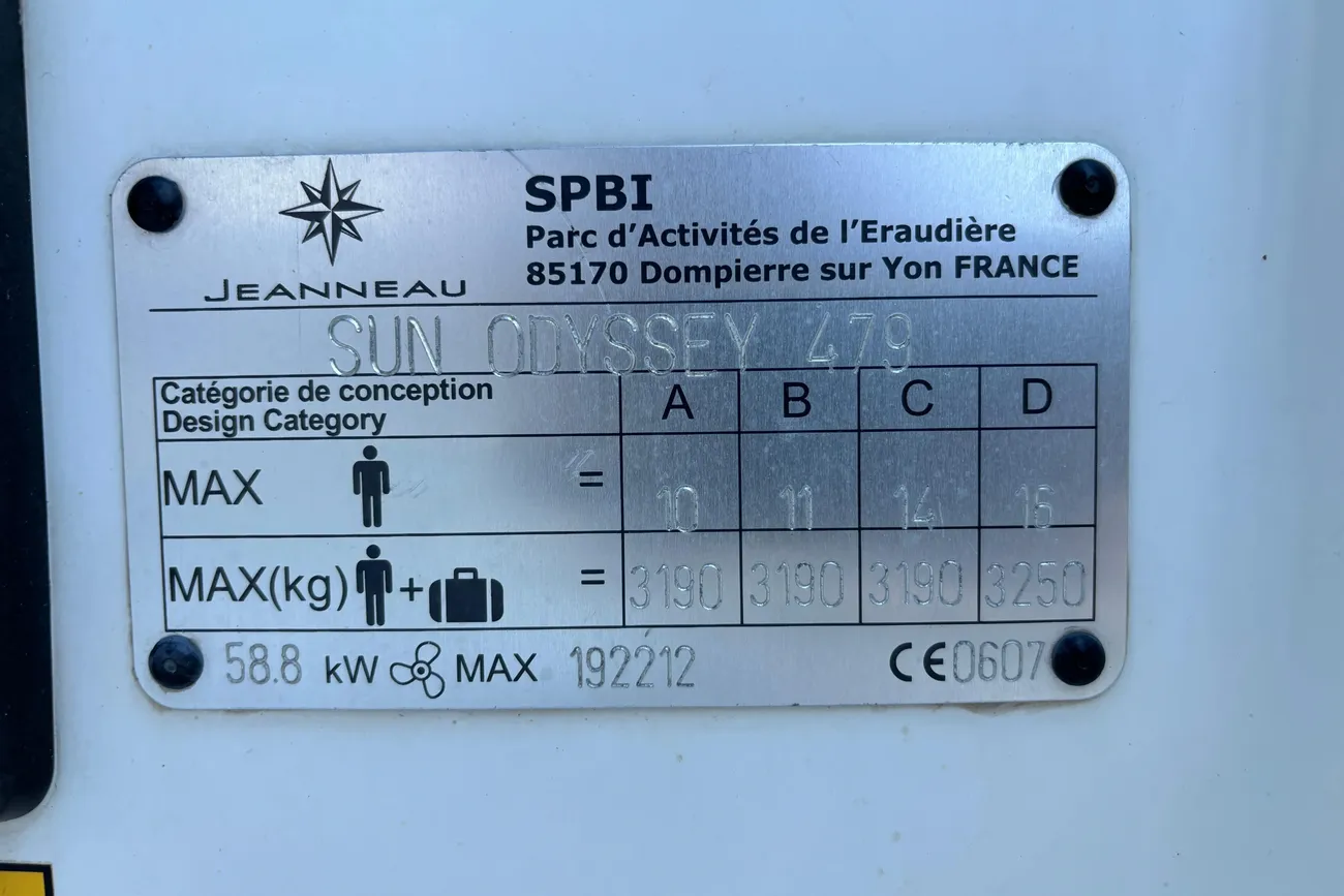 Jeanneau Sun Odyssey 479 de segunda mano en venta