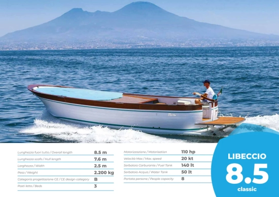 Gozzo Positano Mimi Libeccio 8.50 novos à venda