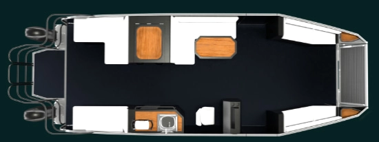 Finish Line wide body Escape Catamaran nuevo en venta
