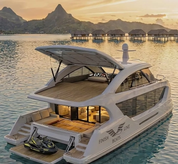 Finish Line Boats SIGNATURE COLLECTION: Hybrid Zero Diesel Emission Ocean Catamaran nuevo en venta